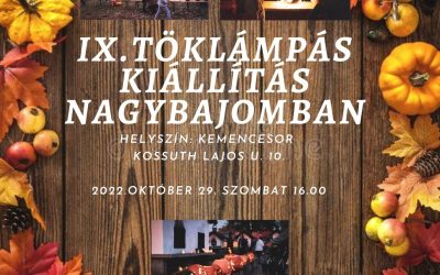 IX. Töklámpás kiállítás október 29-én