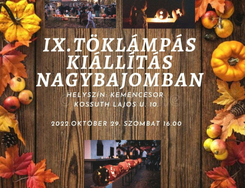 IX. Töklámpás kiállítás október 29-én